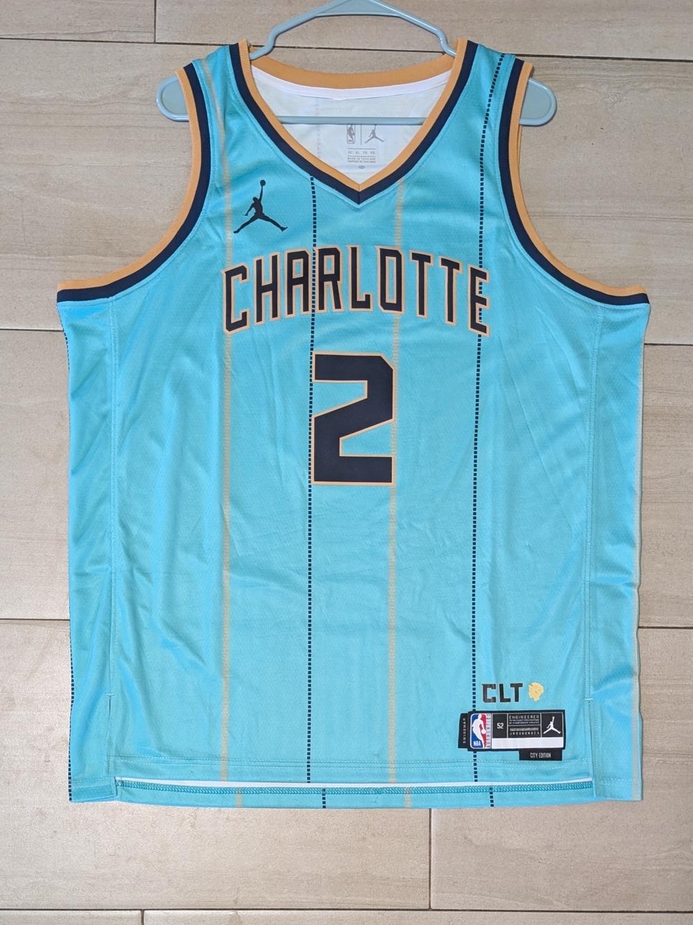 Larry Johnson Charlotte Hornets City Edition Jersey